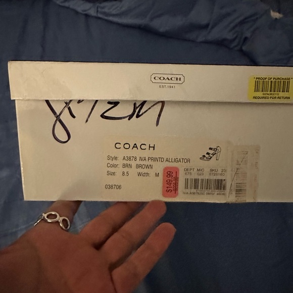 Coach Alligator pattern Size 8.5 - Picture 10 of 10